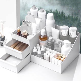 Box PP Makeup Organizer Case Table Storage Container with Drawers Jewelry Cosmetic Case