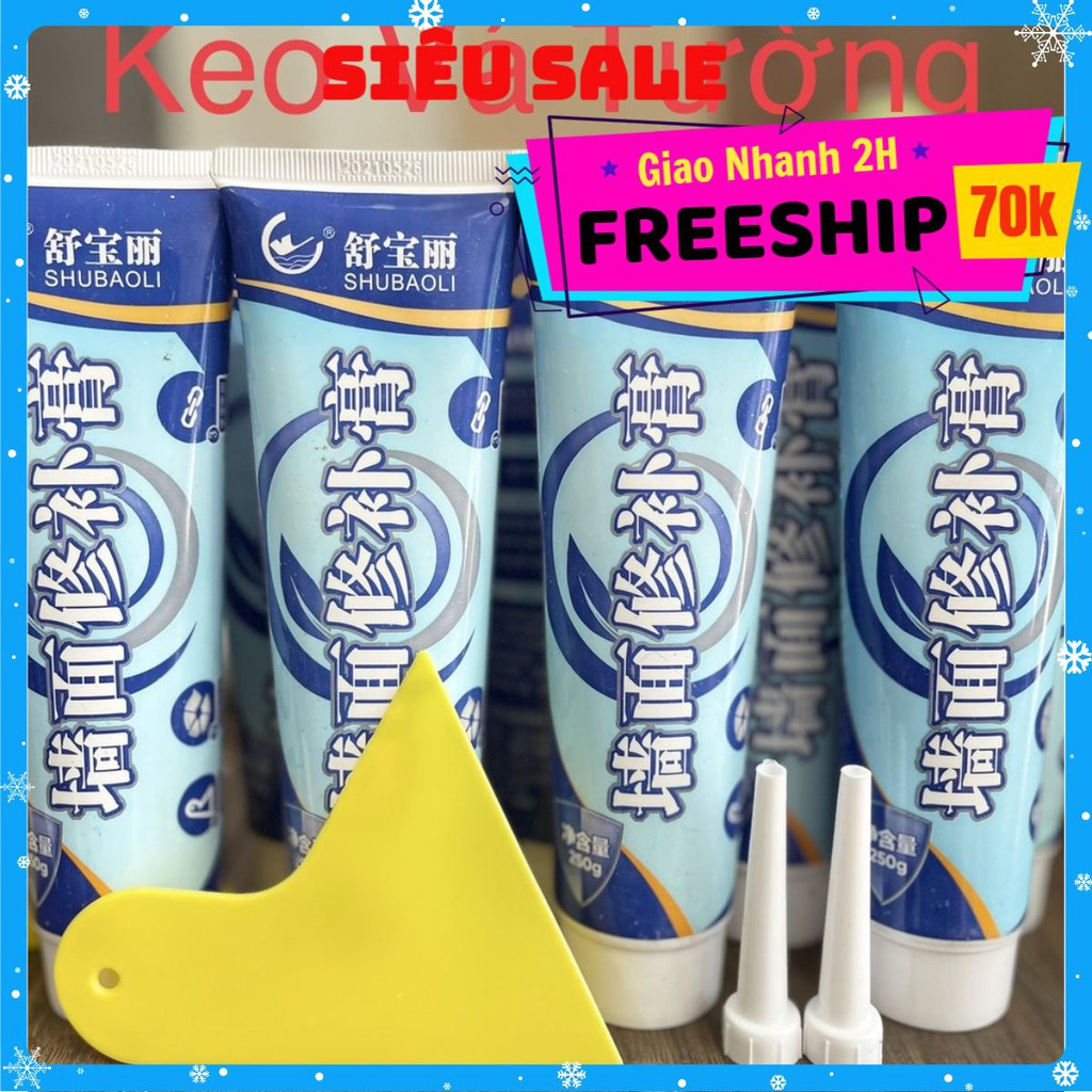 Keo Vá Tường đa năng 250g - Keo vá vết nứt tường, trầy xước, bong tróc, sạch vết bẩn