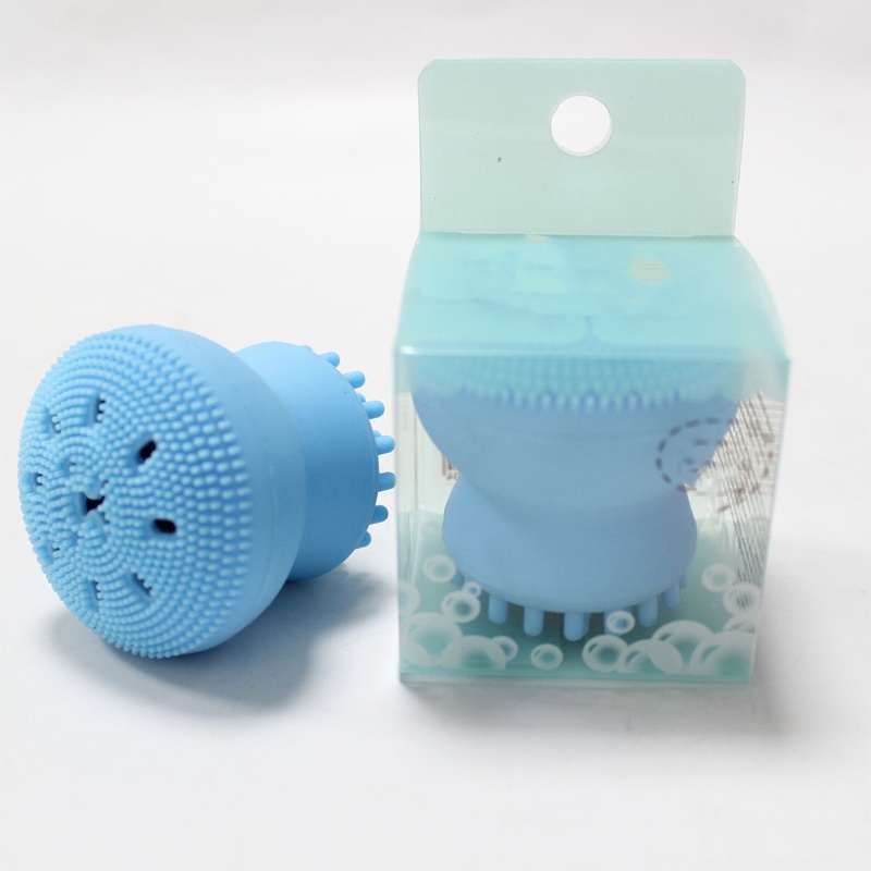 Bàn Chải Silicone Rửa Mặt Cầm Tay Hình Bạch Tuộc