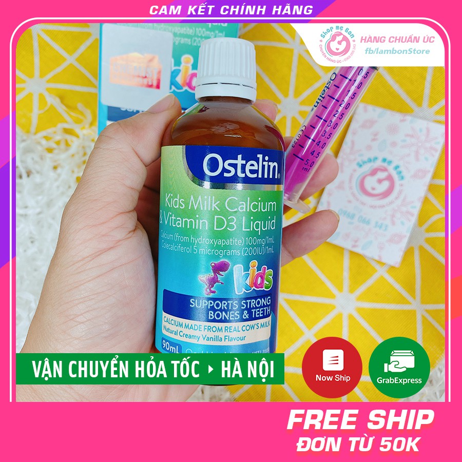 [Có Tem Chemist] CANXI SỮA khủng long Ostelin &amp; VitaminD3 - Xuất xứ Úc