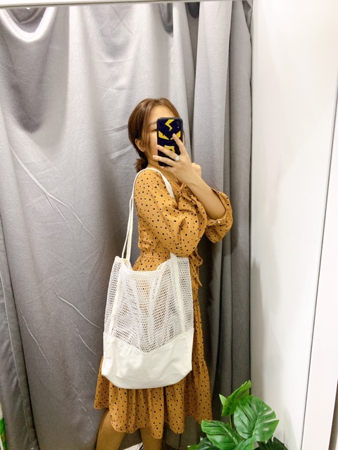 Đầm maxi Cattie Dress Blapink đầm đi biển tay dài nhiều tầng freesize