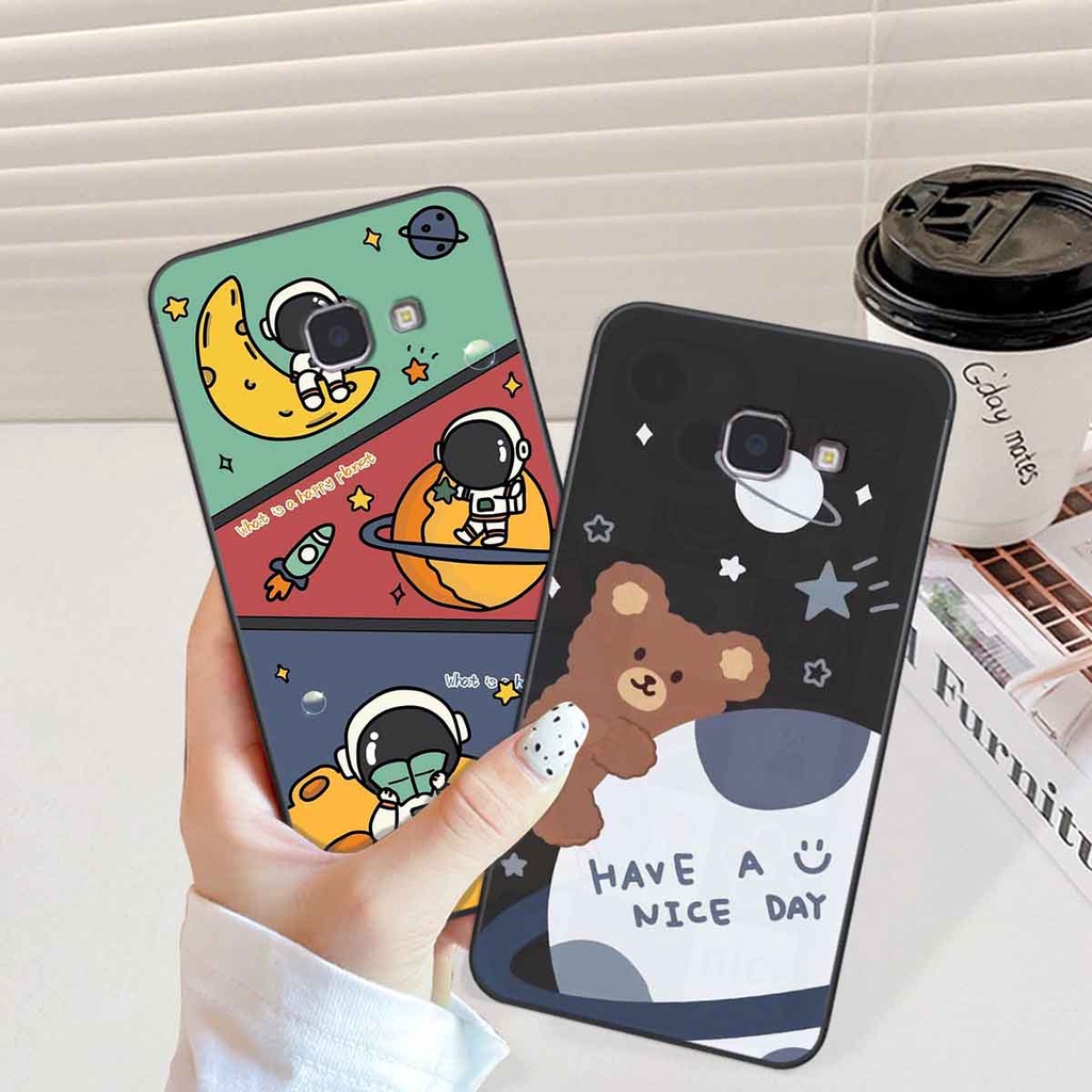 Ốp Samsung J7 Prime in hình vũ trụ, phi hành gia bầu trời cute dễ thương