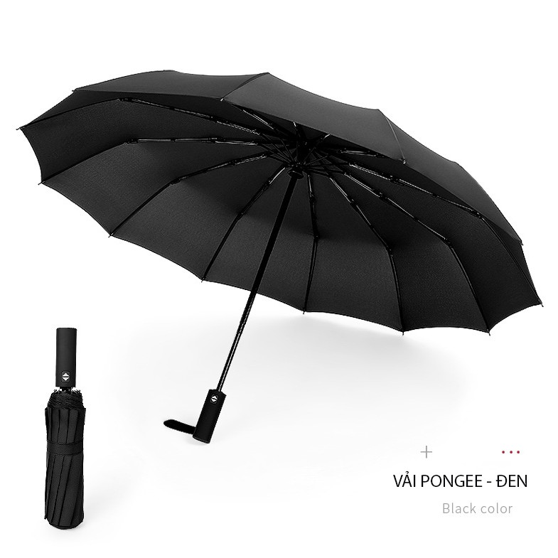 Ô dù che tự động 8 nan wf-008 (màu đen) Cát Thái Chất liệu nano chống tia UV tán dù cực lớn, tự đóng đóng mở