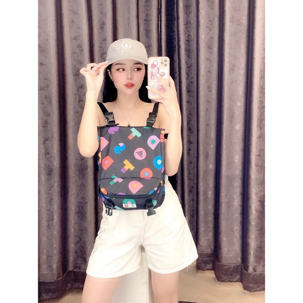 Balo / Túi Đeo Chéo 2in1 Thời Trang X Leg Dots Graphic Convertible Bag Full Tag Code