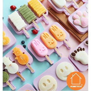 KHUÔN LÀM KEM SILICON TẶNG KÈM QUE GỖ