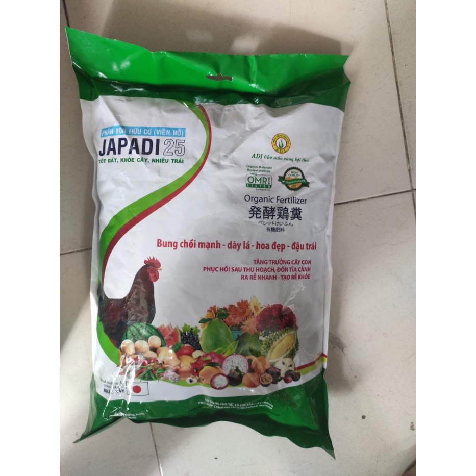 Phân Gà Ủ Hoai Phân Gà Vi Sinh Hữu Cơ -  loại 2kg Trồng Rau Sạch (đã được giảm ẩm và nén viên)