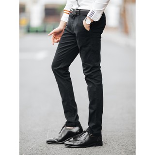Quần dài kaki nam form Hàn Quốc co giãn [21store]
