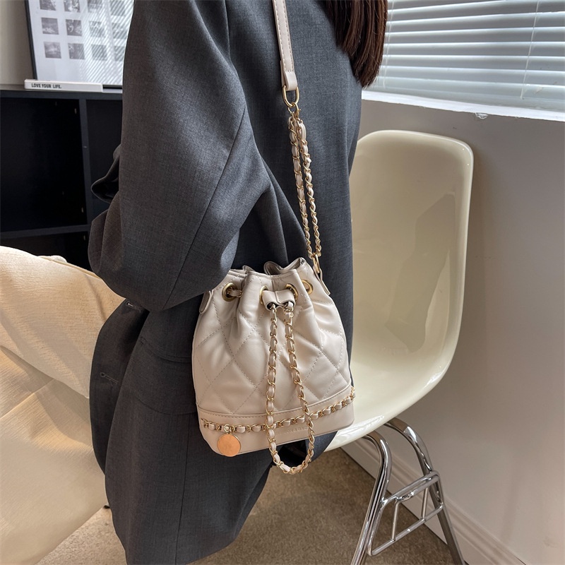 Túi Đeo JASMIN NOIR Chéo Vai Kiểu Chần Bông Họa Tiết Kẻ Sọc Boho Cho Nữ