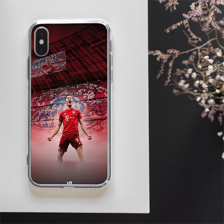 Ốp lưng Lewandowski ăn mừng bàn thắng cho Iphone 5 6 7 8 Plus 11 12 Pro Max X Xr FOO20210026