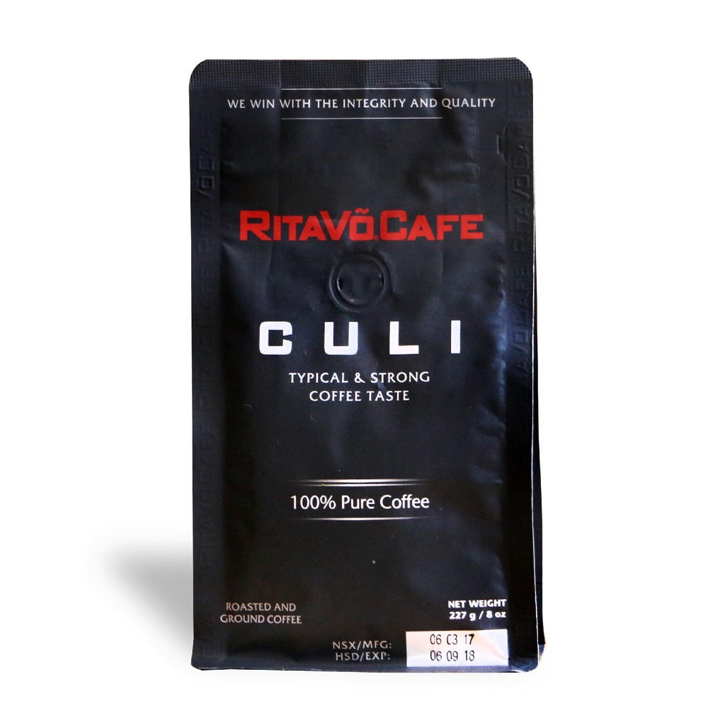 Cà phê hạt rang nguyên chất cao cấp RitaVõ dòng Culi 1000g