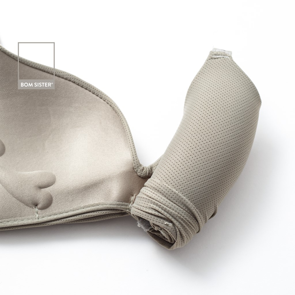 Áo lót mút mỏng thun lạnh thông hơi không gọng thoải mái dây áo liền siêu nâng BOM SISTER A1420 | BigBuy360 - bigbuy360.vn