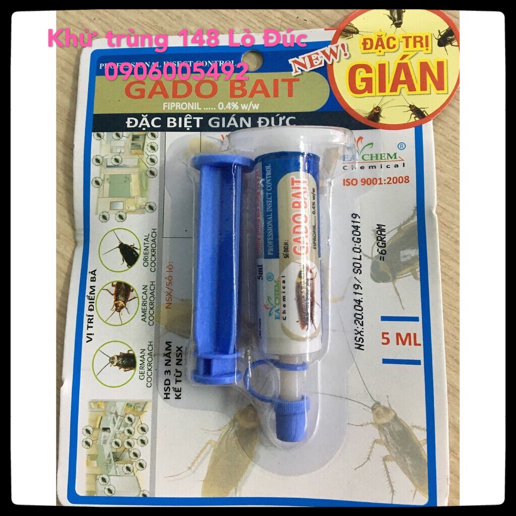 Bả diệt gián GADO BAIT- Diệt tất cả các loại gián đặc biệt là gián Đức