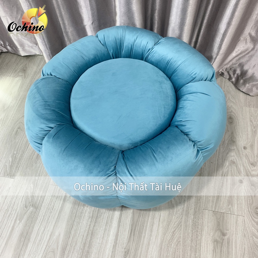 Đôn Tròn Sofa Hình Bông Hoa Sang chảnh (HÌnh Thật Shop Chụp)