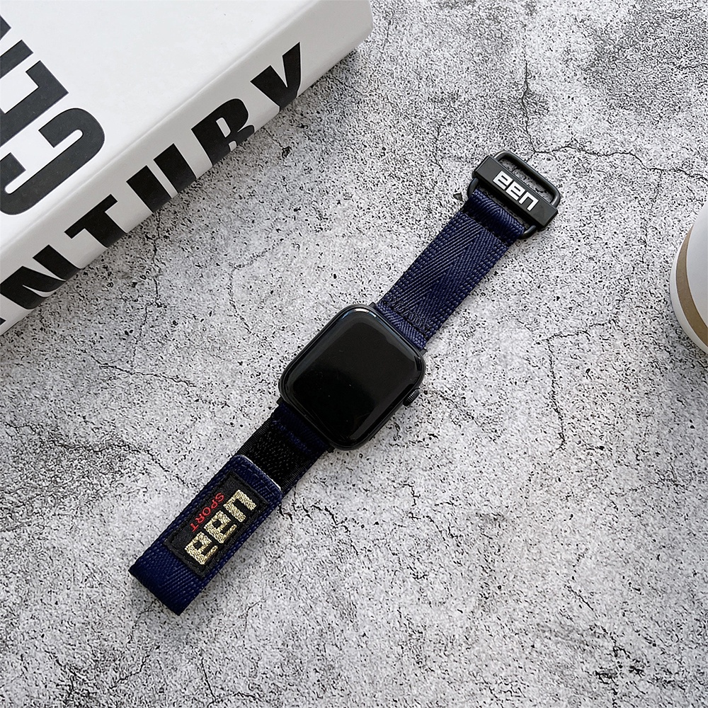 Dây Đeo Nylon Thoáng Khí 38 42mm Cho Đồng Hồ Thông Minh Apple Watch 6 5 4 3 2 1 Series 44 40mm SE 7 41 45mm