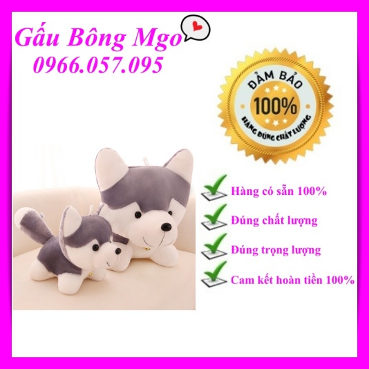 Gấu Bông Quà Tặng Chó Husky Nhồi Bông Đáng Yêu Quà Tặng Dành Cho Mọi Lứa Tuổi