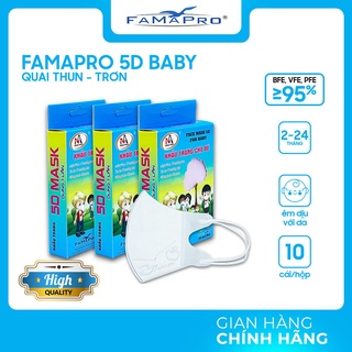 - khẩu trang y tế trẻ em kháng khuẩn 3 lớp Famapro 5D Baby