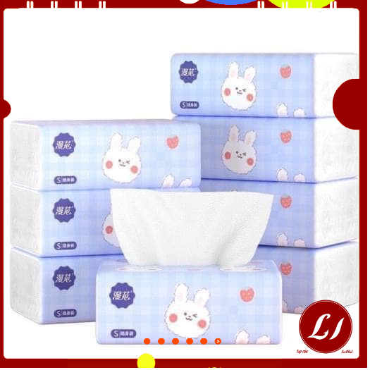 GIẤY ĂN THỎ trắng siêu dai siêu mịn ( Hàng Nội địa trung)- 1 gói labi