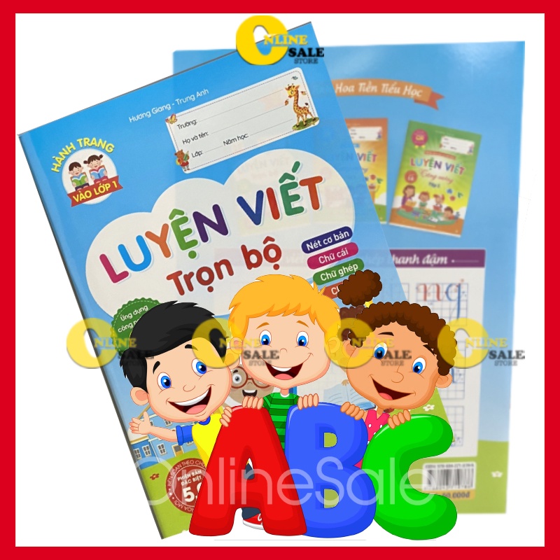 Vở ô ly tập luyện viết chữ cho bé 88 trang khổ 19x26.5cm