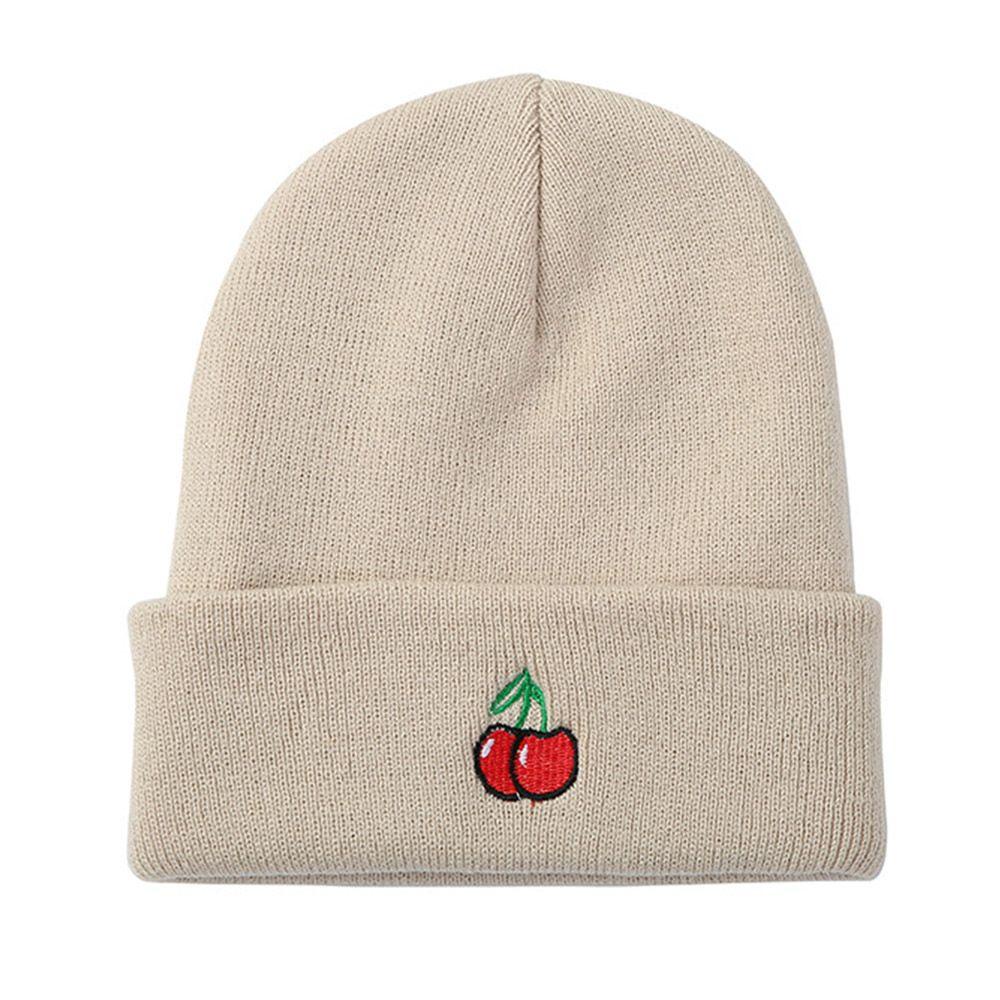 Mũ Len Trùm Đầu Màu Trơn Dễ Thương Cho Nữ