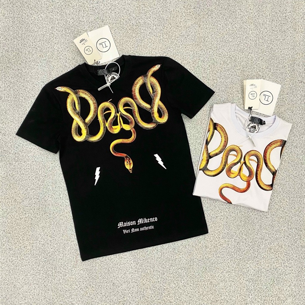 Áo Phông Nam, Áo Thun Nam Mùa Hè In Hình Rắn 3D Mikenko Độc Lạ Chất Liệu Thun Co Dãn 4C - AC117 - Shopmens | BigBuy360 - bigbuy360.vn