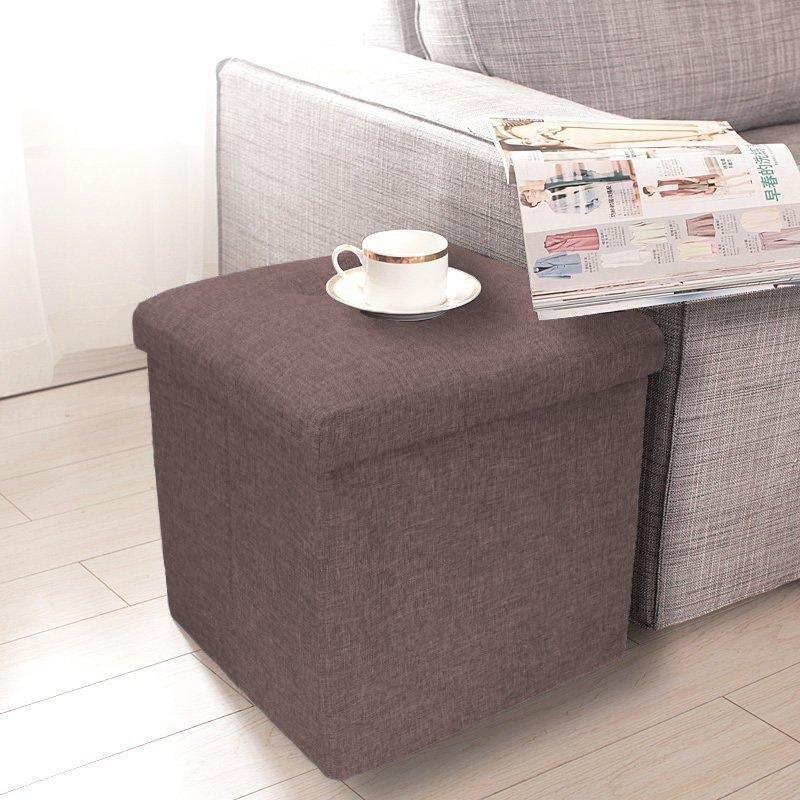 Ghế Sofa Gấp Gọn Size S/L - Hộp Đựng Đồ Khung Gỗ Bọc Vải Cao Cấp 2 in 1