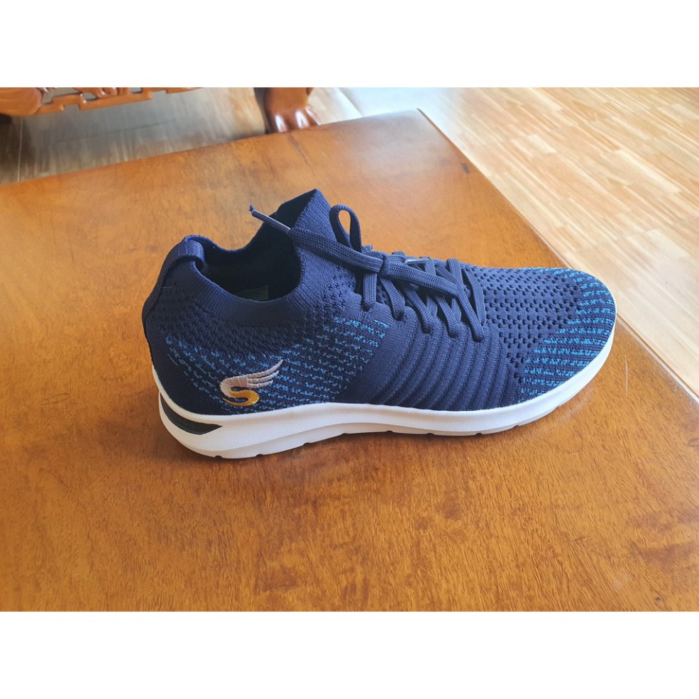 Giày đi bộ nam 💖FREESHIP💖 giày chạy bộ sneaker nam nữ Sshoes-có dây, vải thun mềm nhẹ êm chân 144-3-NAV | BigBuy360 - bigbuy360.vn