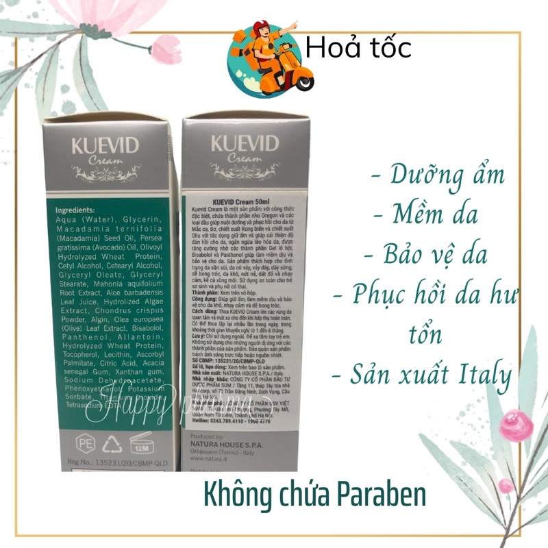 Kem dưỡng da KUEVID từ Italy 50ml
