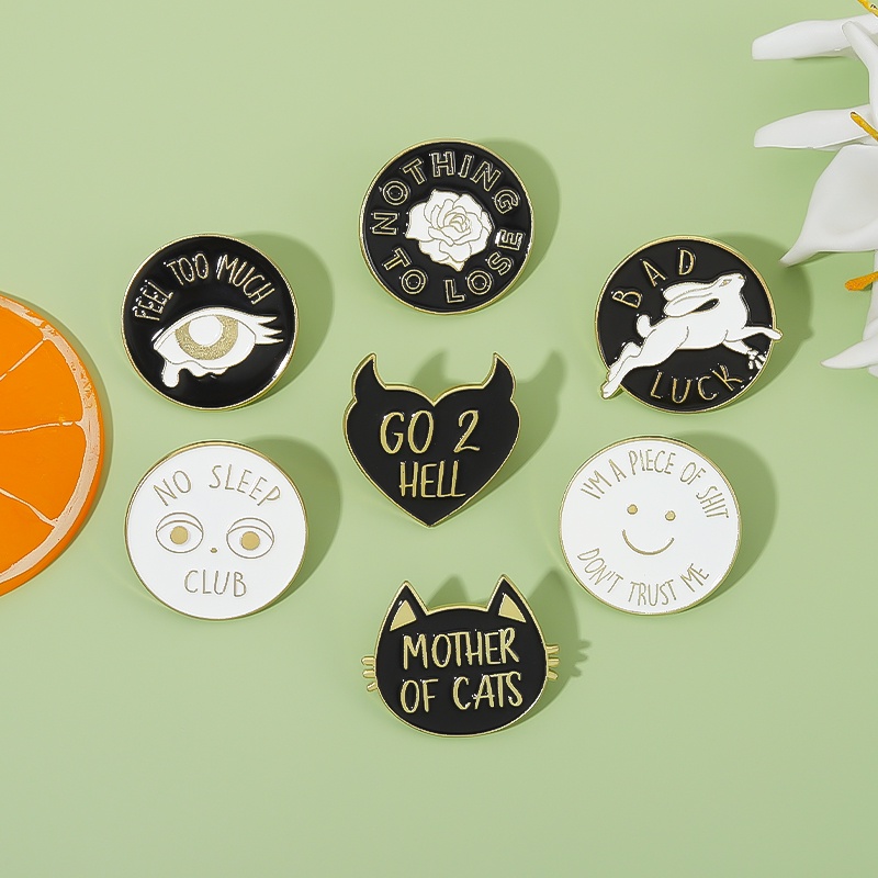 Trâm cài áo QIHE JEWELRY 7 kiểu tùy chọn xinh xắn dành cho bạn bè