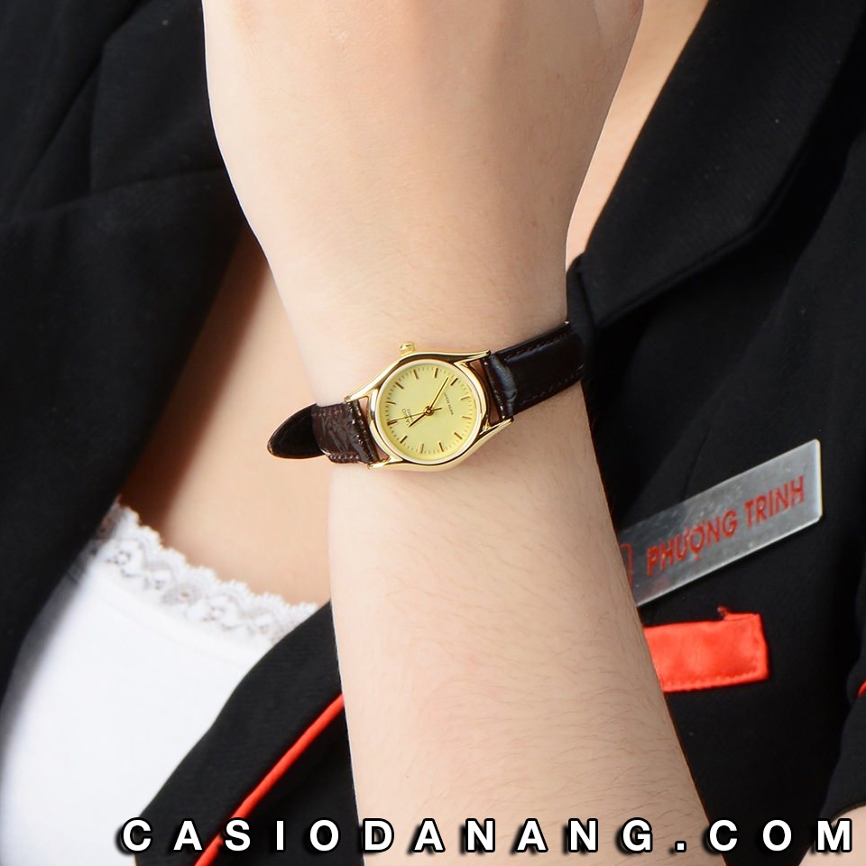 Đồng hồ nữ dây da Casio chính hãng Anh Khuê LTP-1094Q-9ARDF (23mm)