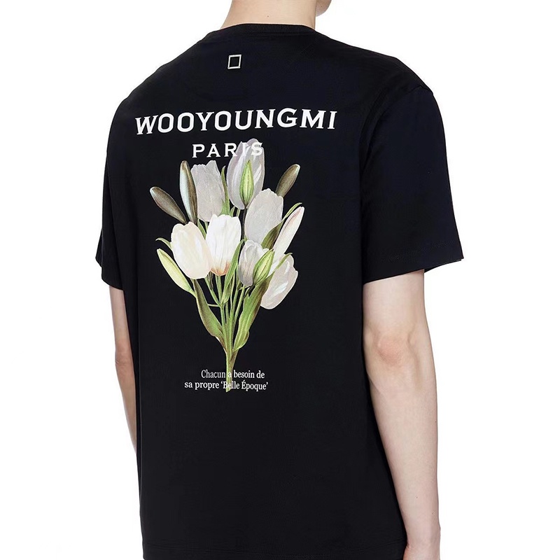 Áo Thun Ngắn Tay In Hình Hoa tulip Thời Trang Cho Cặp Đôi