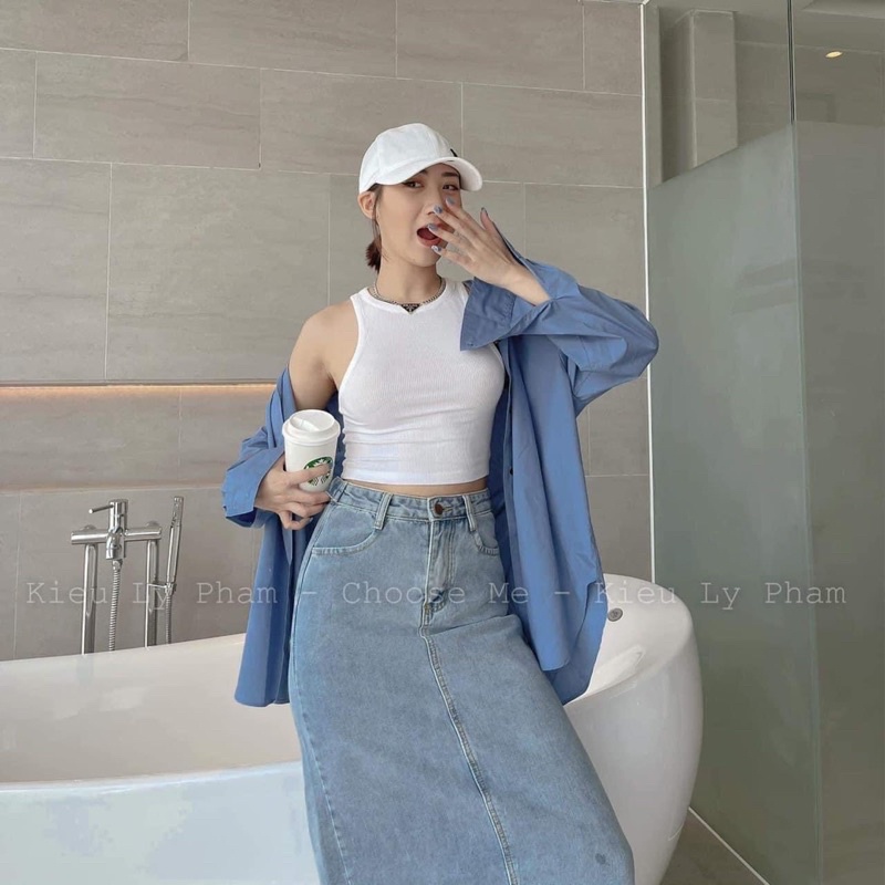 Áo croptop nữ , áo ba lỗ chất cotton thoáng mát