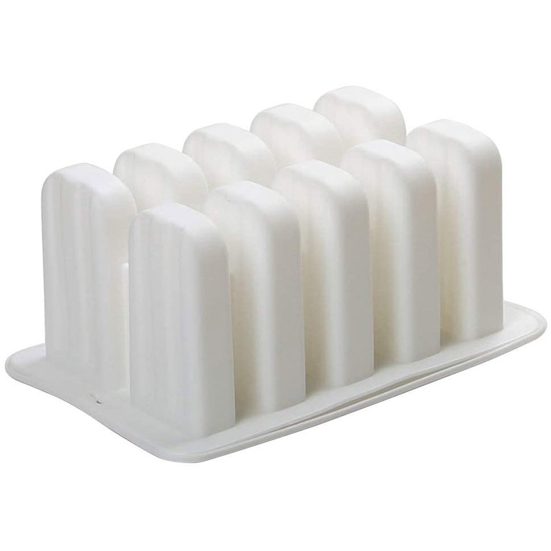 Bộ 10 khuôn Làm Kem Que Chất Liệu Silicone