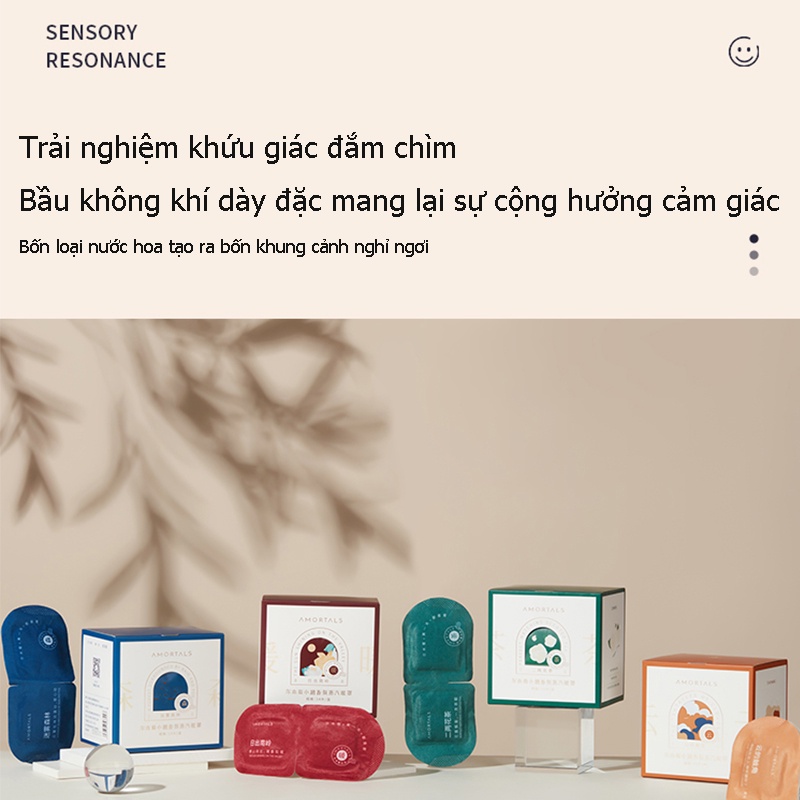 AMORTALS Hộp 14 Mặt Nạ Mắt Hơi Nước Giảm Quầng Thâm Giảm Mệt Mỏi Cho Mắt