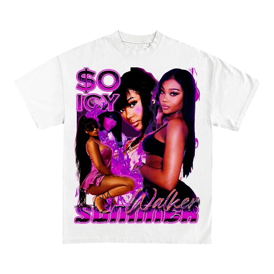 BLANK | Áo Thun SUMMER WALKER Tay Lỡ Unisex - Đen/Trắng Cổ Tròn