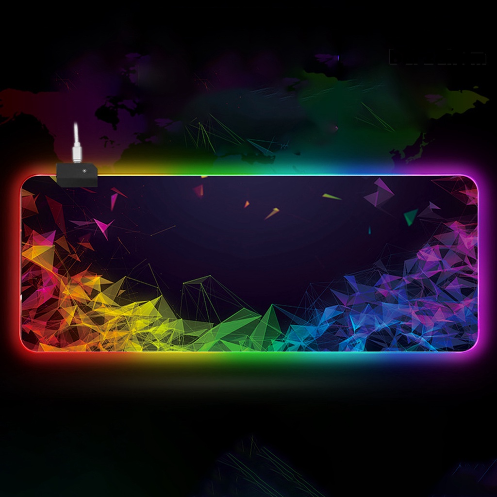 Thảm Lót Chuột Chơi Game Cỡ Lớn Chống Trượt Có Đèn LED RGB
