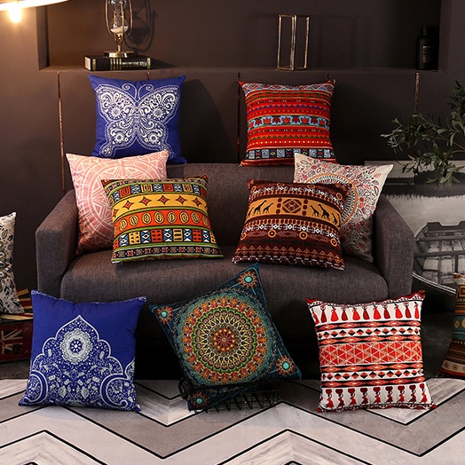 Vỏ Gối Sofa 45X45Cm Có Khóa Kéo Phong Cách Bắc Âu