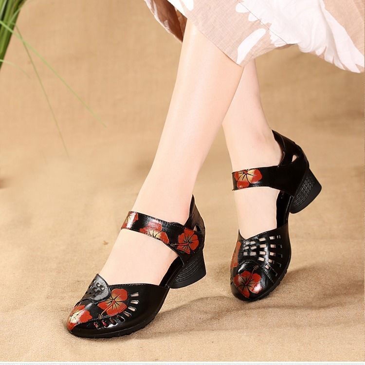 Giày Khiêu Vũ Đế Mềm Phong Cách Dân Tộc 2022 Dành Cho Nữ