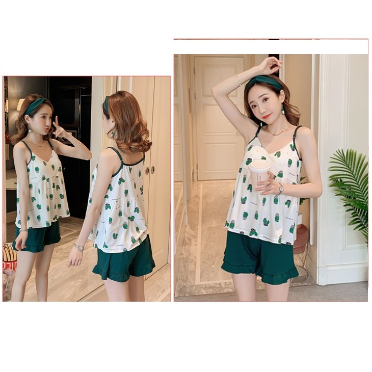 Set đồ ngủ, đồ mặc nhà xương rồng