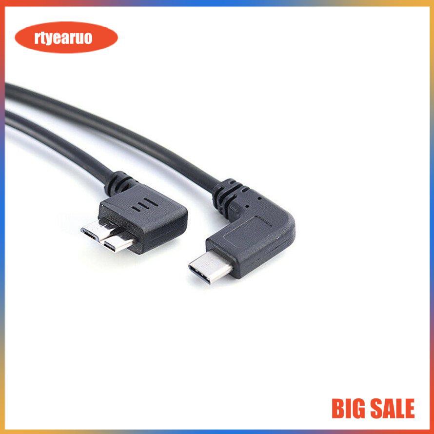 Dây cáp dữ liệu chuyển đổi USB 3.1 Type-C sang USB 3.0 Micro B dành cho ổ cứng điện thoại thông minh