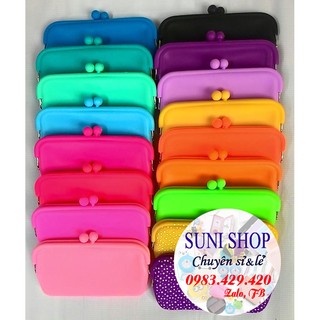 🌷 Bóp (ví)  đựng tiền, điện thoại Silicon