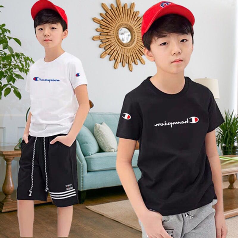 Áo Thun Cotton In Chữ Champion 19 Thời Trang Mùa Hè