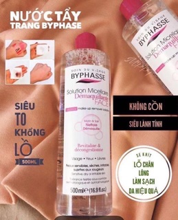 Nươc tẩy trang- Toner Byphasse 500ml