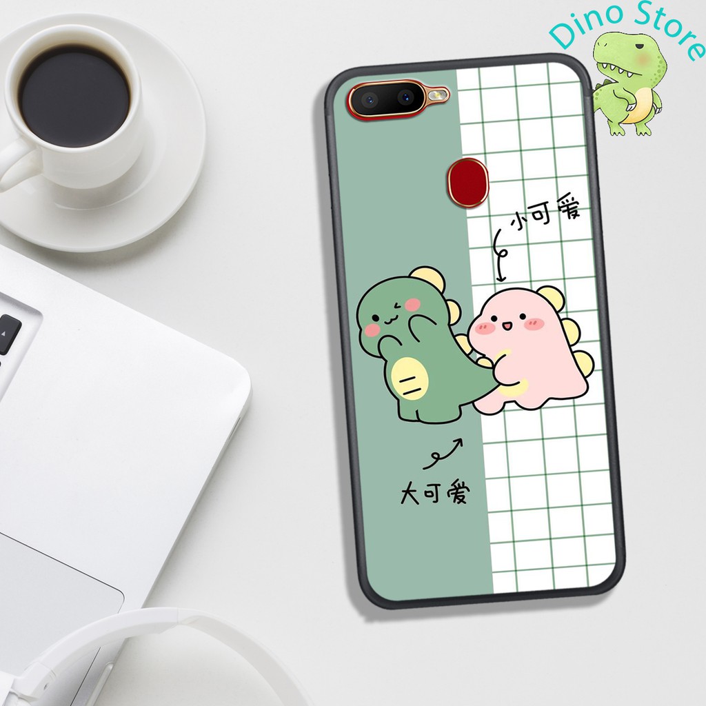 ỐP LƯNG OPPO A5S/A7/F9/A12  ,  IN HÌNH KHỦNG LONG NGỘ NGHĨNH VÀ CUTE