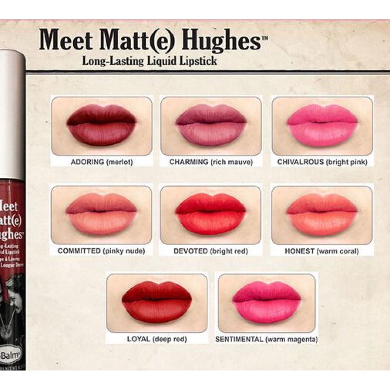 Son kem The balm - Meet Matt(e) Hughes Long-lasting Liquid Lipstick
