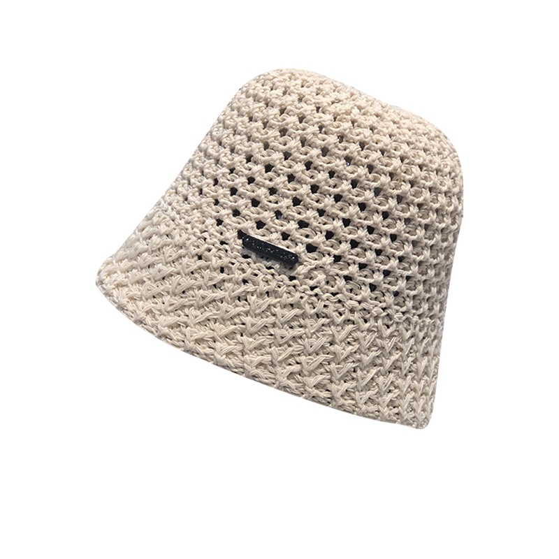 Mũ Bucket Dệt Kim Hở Lỗ Phong Cách Hàn Quốc Thời Trang Xuân Hè Cho Nữ