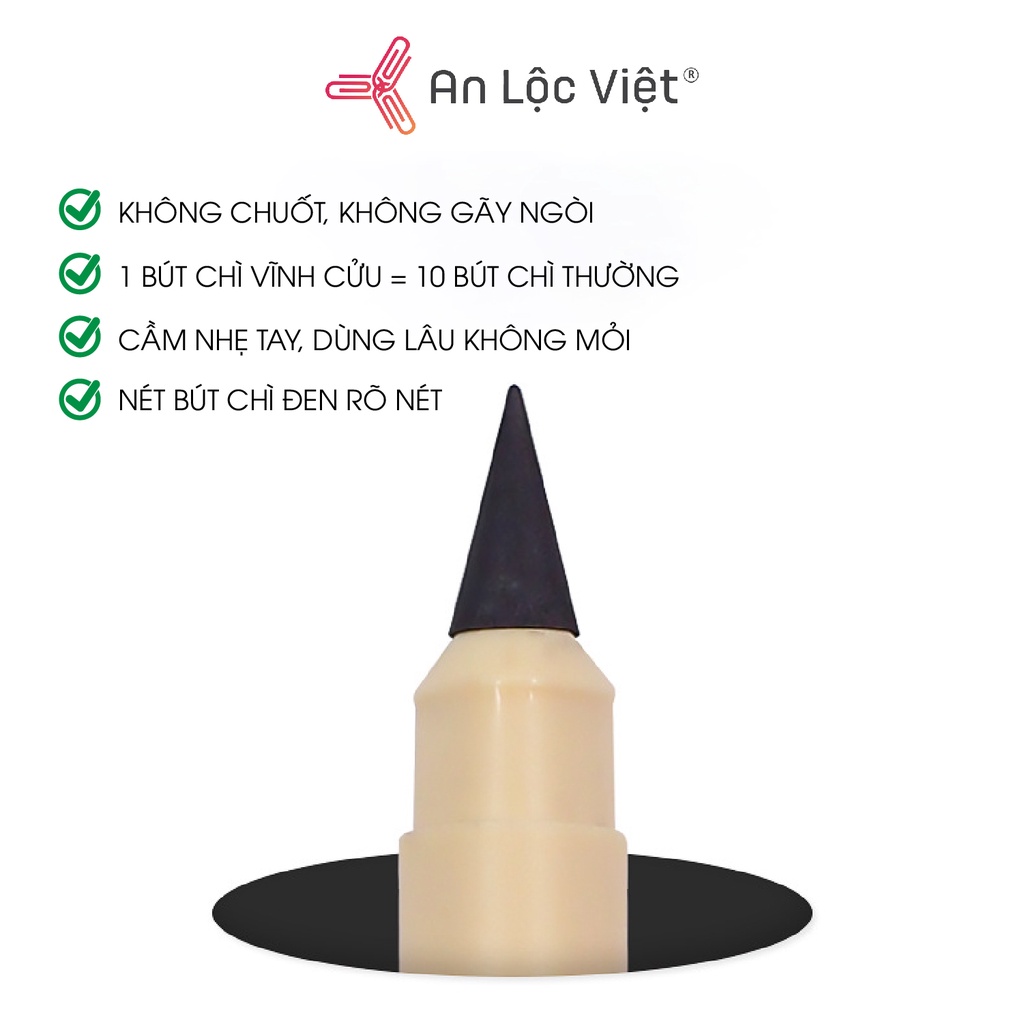 Bút Chì Vĩnh Cửu Cho Học Sinh - Sinh Viên - Dân Văn Phòng Resun Jiyi 8601, Không Cần Chuốt Gọt