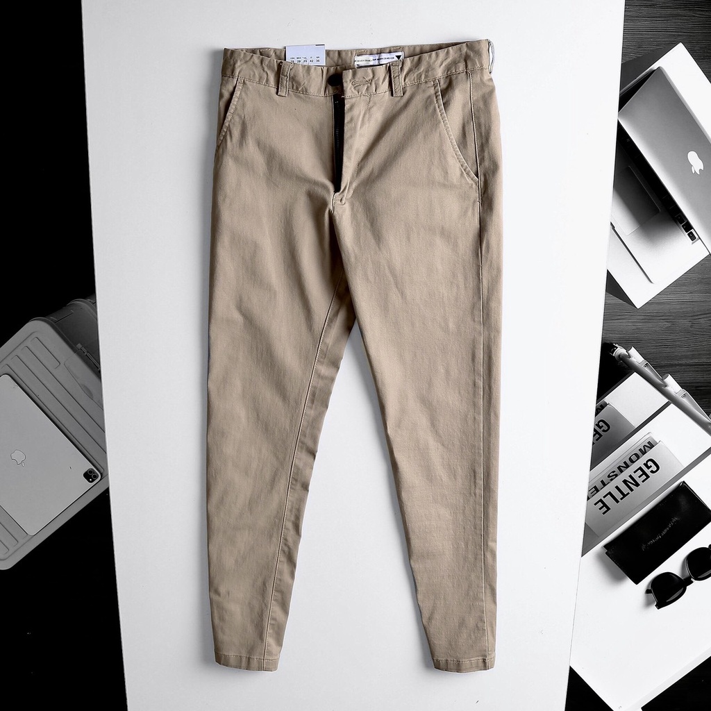 Quần kaki nam P&amp;B cao cấp form slim fit tôn dáng, trẻ trung - 8 màu basic dễ dàng lựa chọn - Mã PBD001