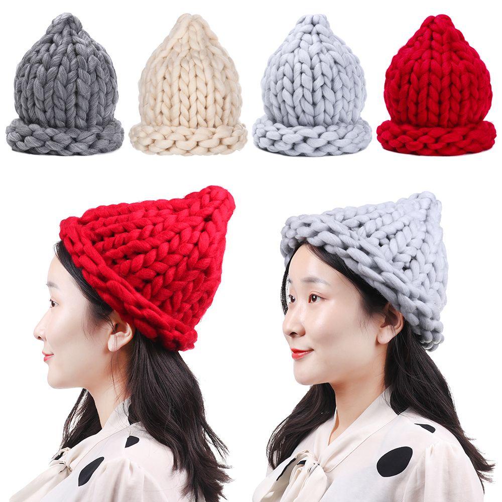 NIUYOU Mũ Len Beanie Màu Sắc Nhã Nhặn Thời Trang