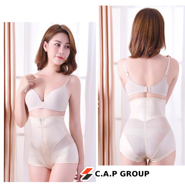 Quần gen nịt bụng định hình nâng mông mặc váy khoá kéo trước chống cuộn chất đẹp cao cấp | BigBuy360 - bigbuy360.vn