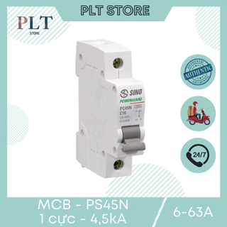  Cầu Dao Tự Động MCB ,CB Tép 1P Dòng Cắt 4,5kA PS45N Sino 
